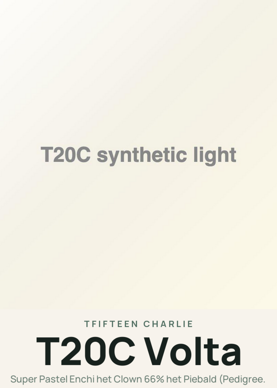 T20C Volta Creature Card