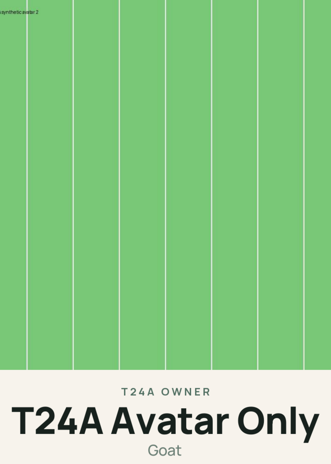 T24A Avatar Only Creature Card