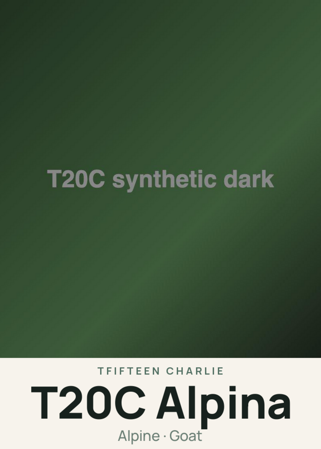 T20C Alpina Creature Card