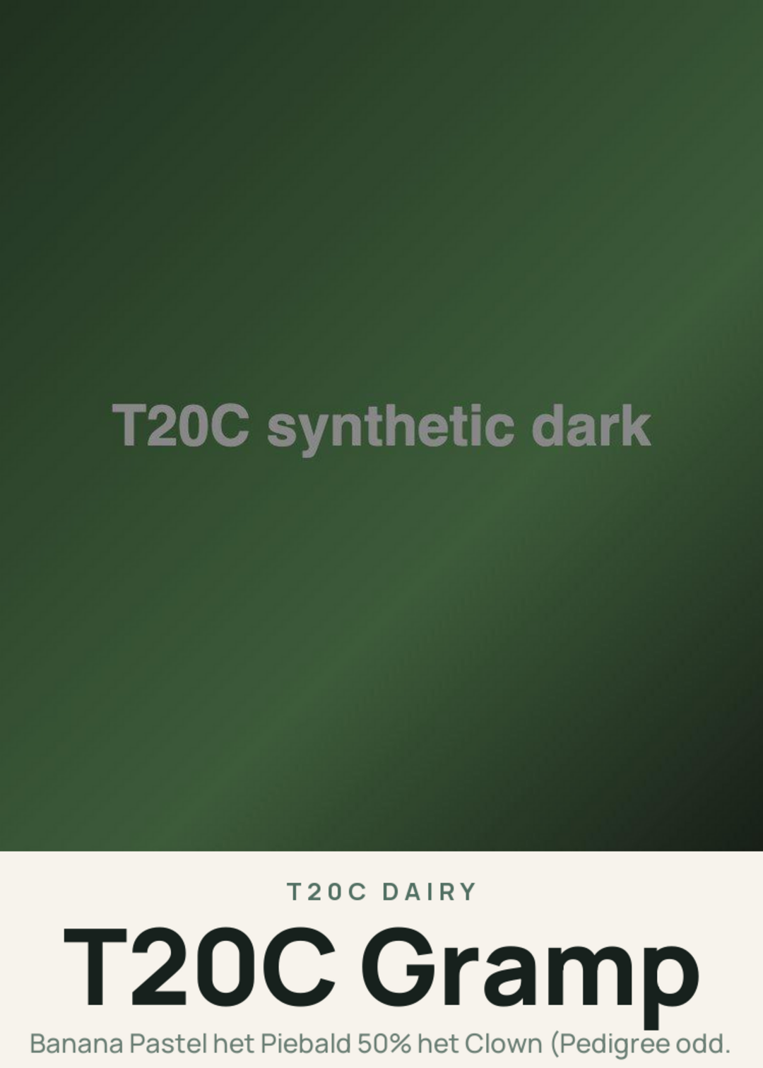 T20C Gramp Creature Card