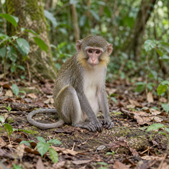 northern talapoin monkey