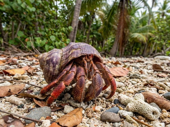 Caribbean hermit crab