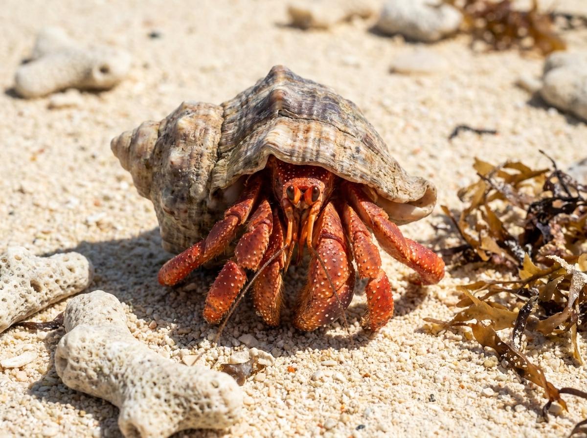 strawberry hermit crab