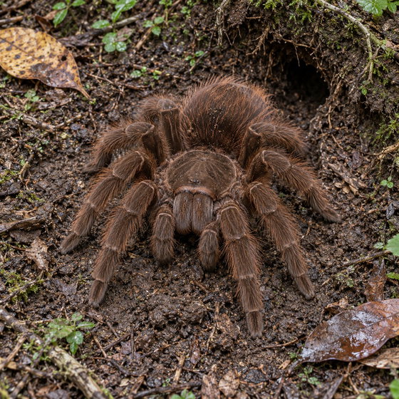 Goliath pink foot tarantula