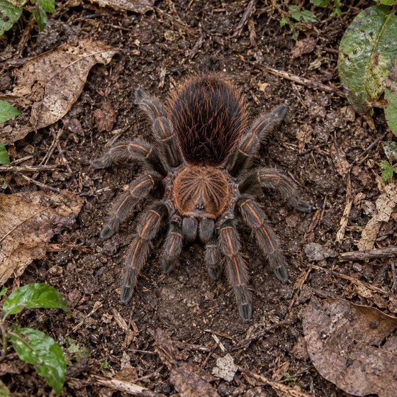 Peruvian orange stripe tarantula