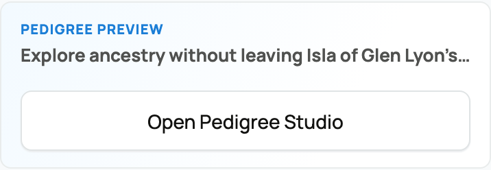 Pedigree preview with Open Pedigree Studio