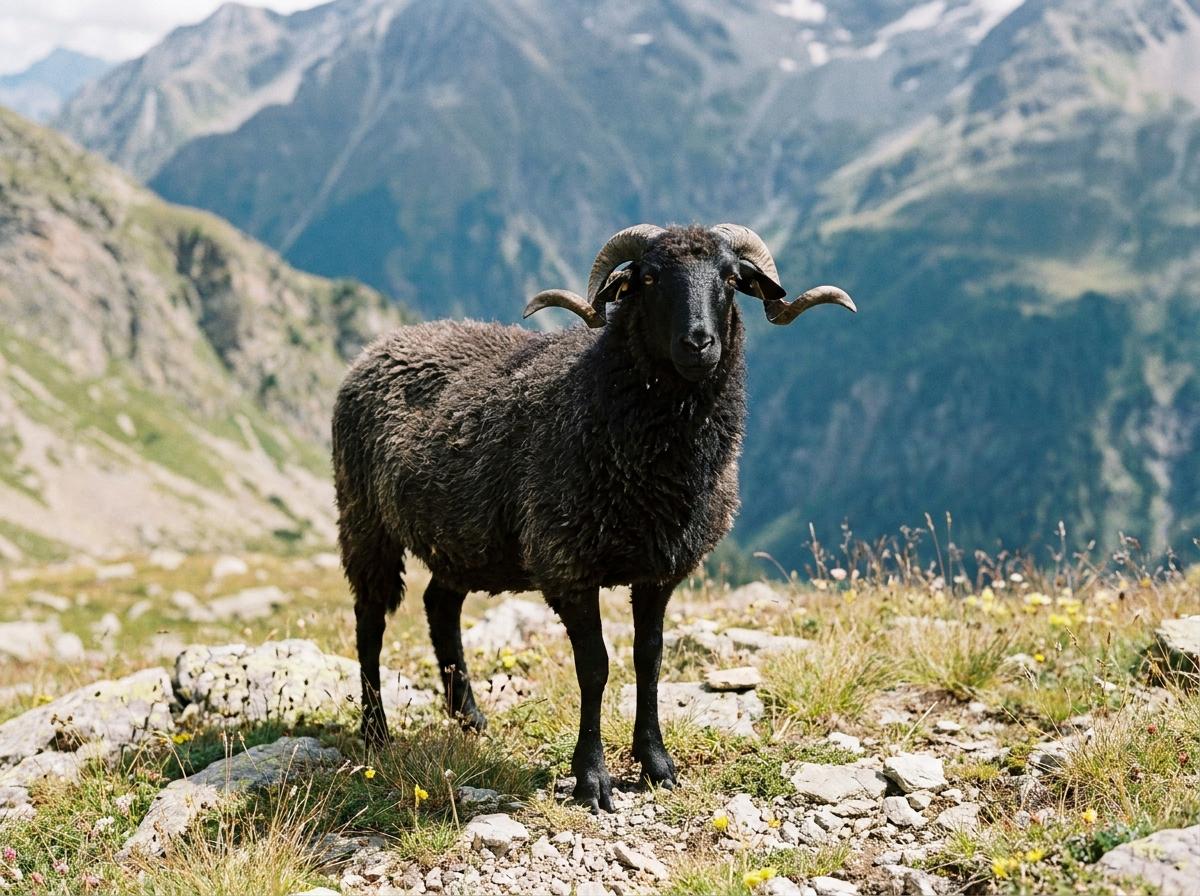 Schwarzes Bergschaf