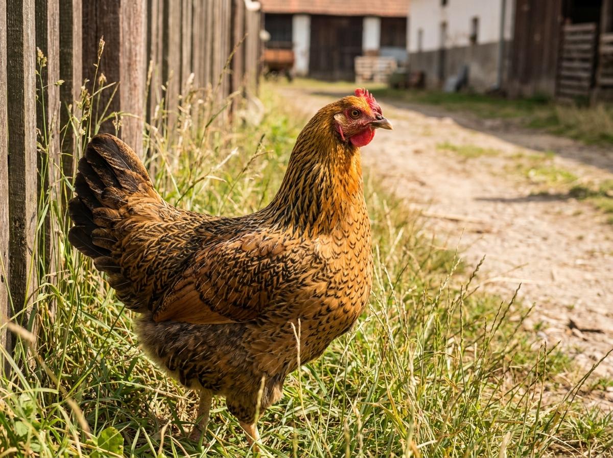 Czech Gold Brindle Chicken