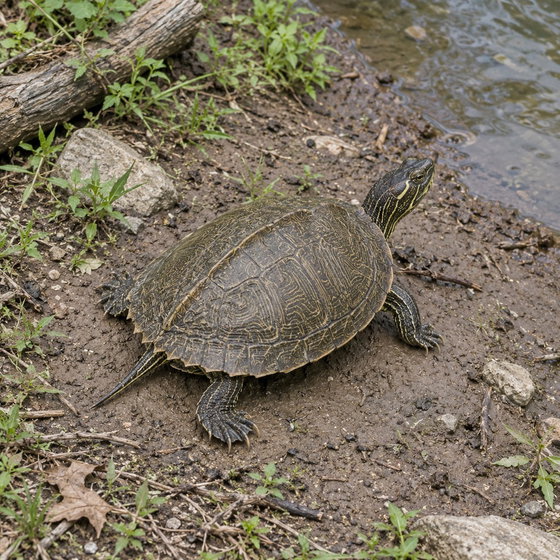 false map turtle
