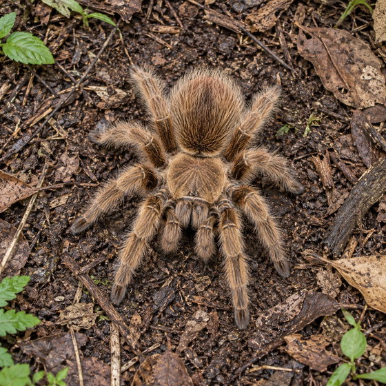 Brazilian giant blonde tarantula
