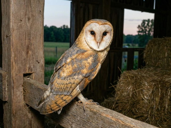 American barn owl
